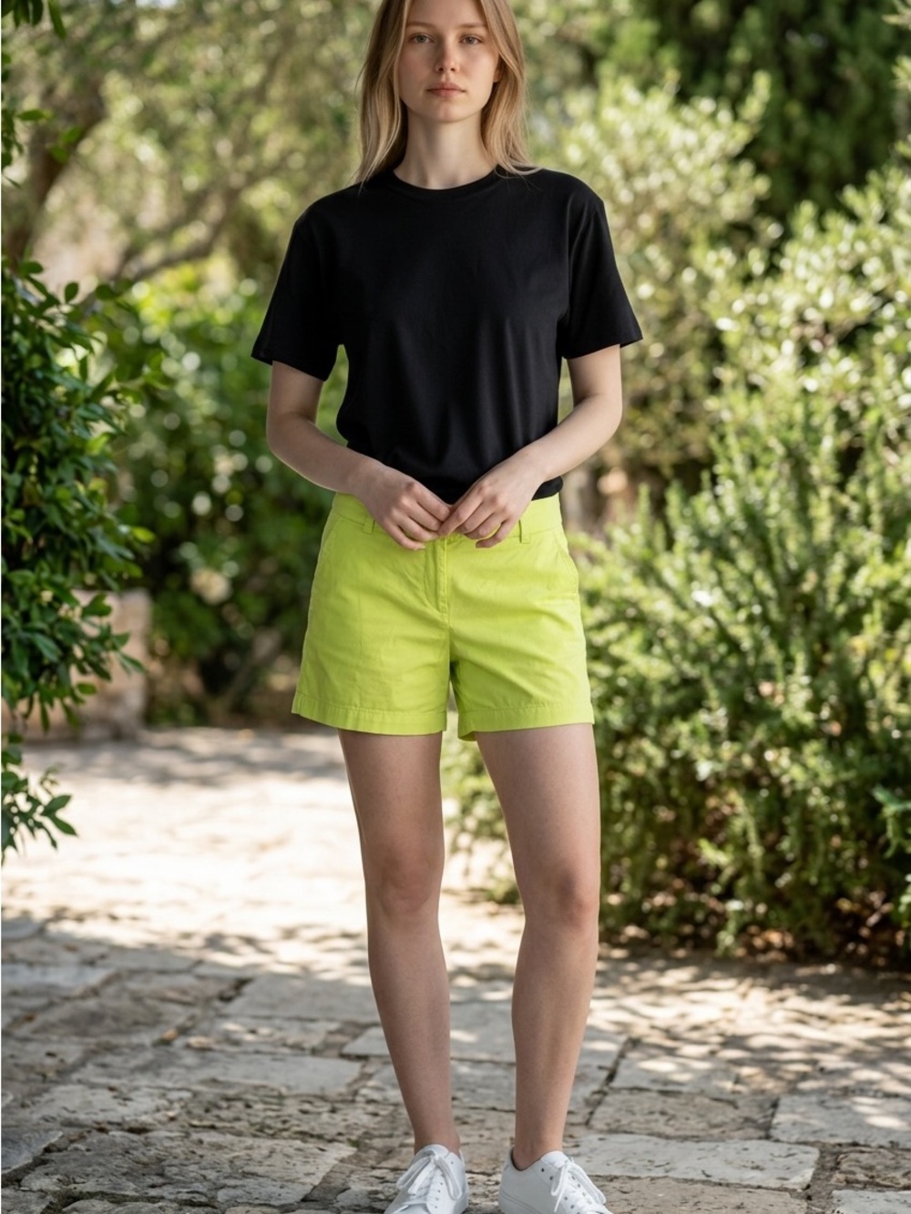 J. Crew Lime Green Cotton Chino Shorts
